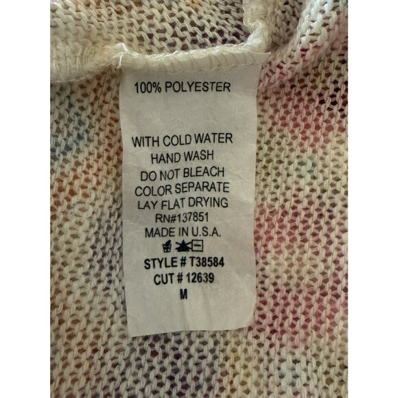 Gaze USA Round Neck Sleeveless Lightweight Flowy Pullover Tank Top Women's M - Picture 7 of 7